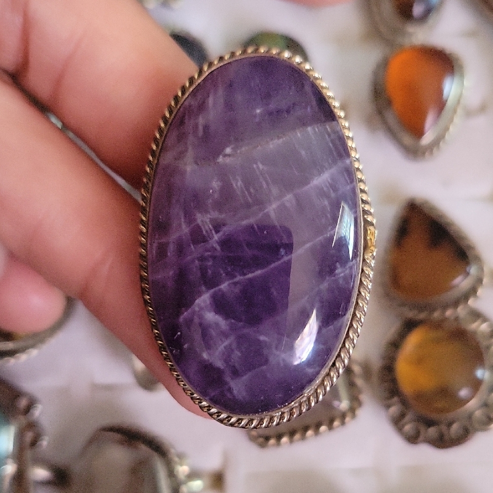Elegant Amethyst  Stone Ring